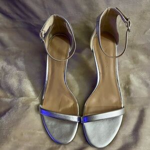 Banana Republic Metallic Silver Sandals